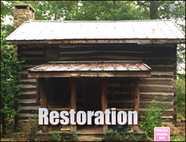 Historic Log Cabin Restoration  Cramerton, North Carolina